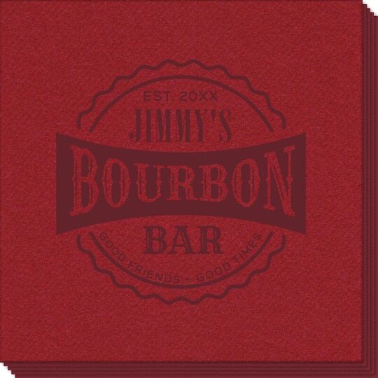 Good Friends Good Times Bourbon Bar Linen Like Napkins